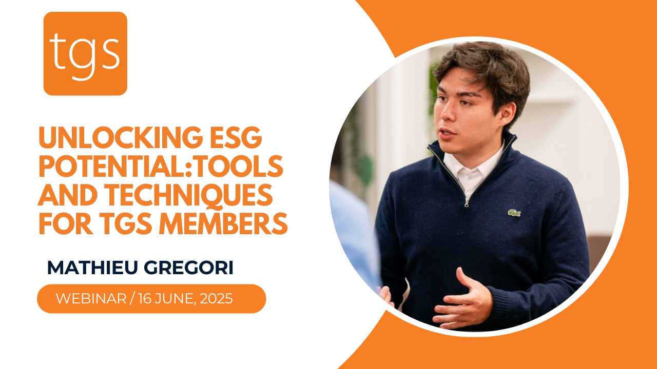 Unlocking ESG potential: Tools and techniques for TGS members